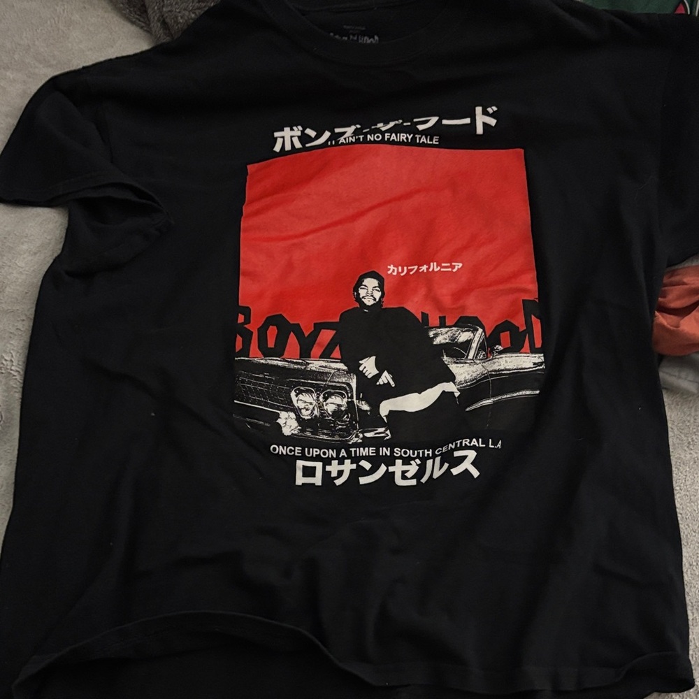 Black Graphic Boys in the hood Men's T-Shirt